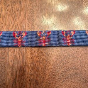 J McLaughlin Handmade Needlepoint Belt 34